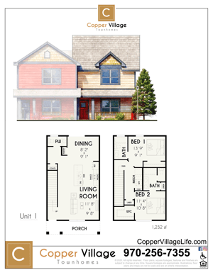 Copper Village Duplex Unit 1