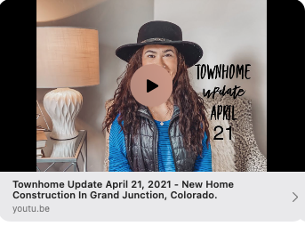 Townhome Update April 21, 2021 - New Home Construction In Grand Junction, Colorado.